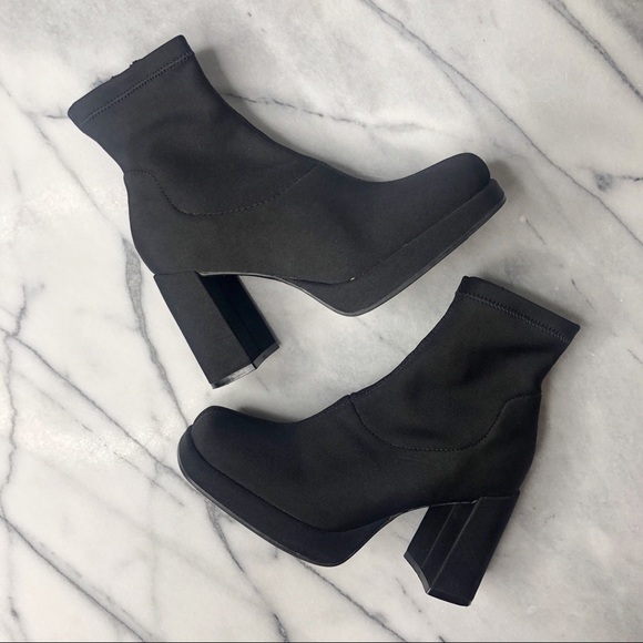 square toe platform shoes